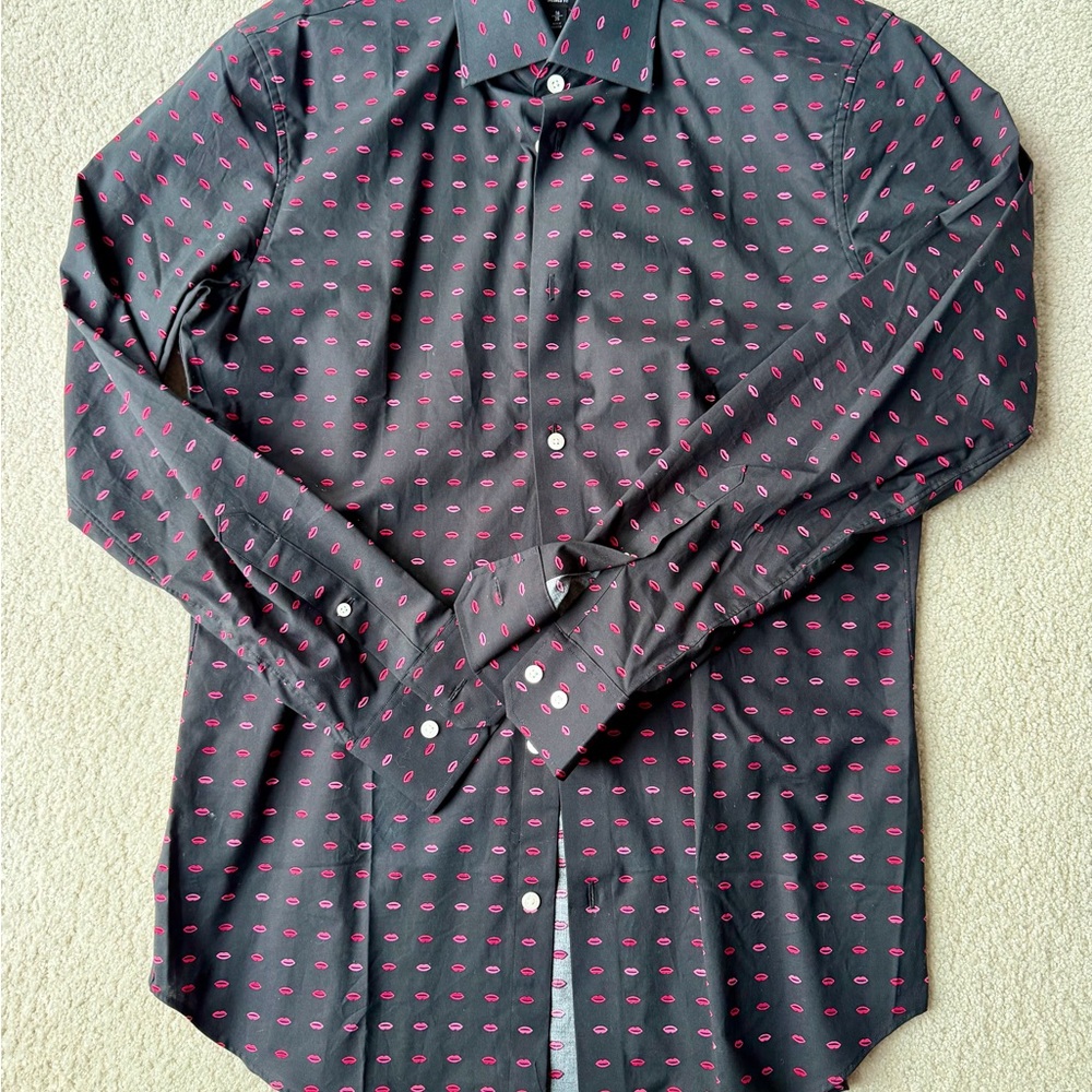 Bonobos Black and Pink Men's Shirt